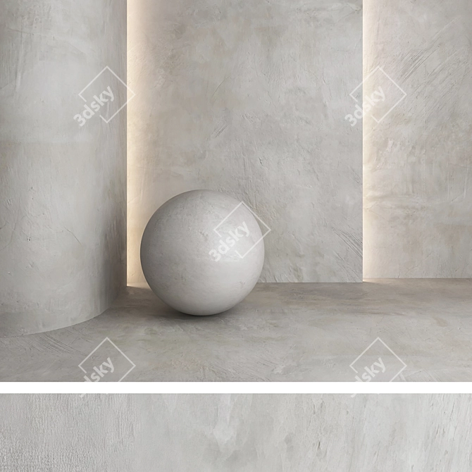 Title: High-Quality Decorative Plaster Kit 3D model image 6