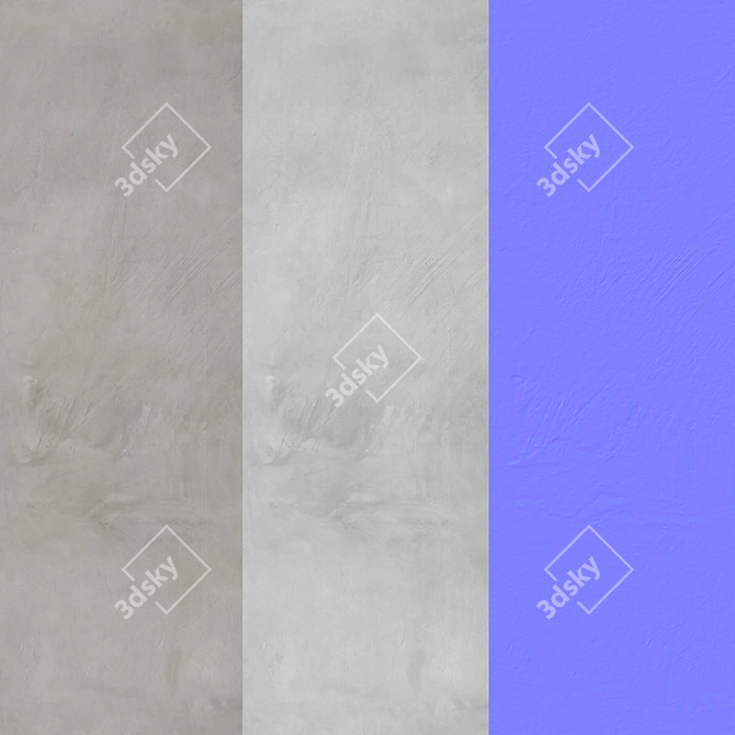 Title: High-Quality Decorative Plaster Kit 3D model image 7