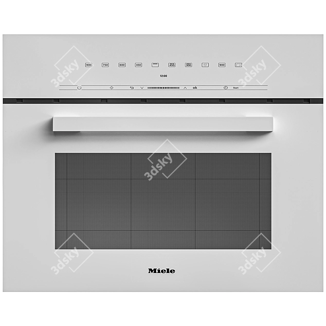 Miele M7244: Stylish Microwave for Modern Kitchen 3D model image 4