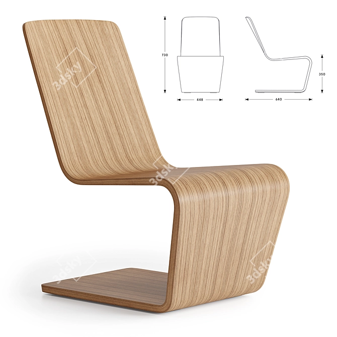 Ultra Comfort Iso Lounge 3D model image 4