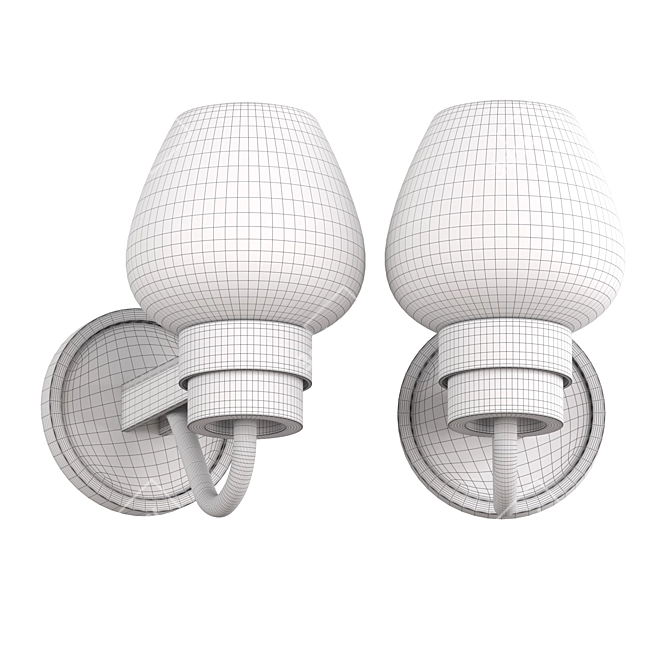 Elegant Montalembert Sconce 3D model image 2