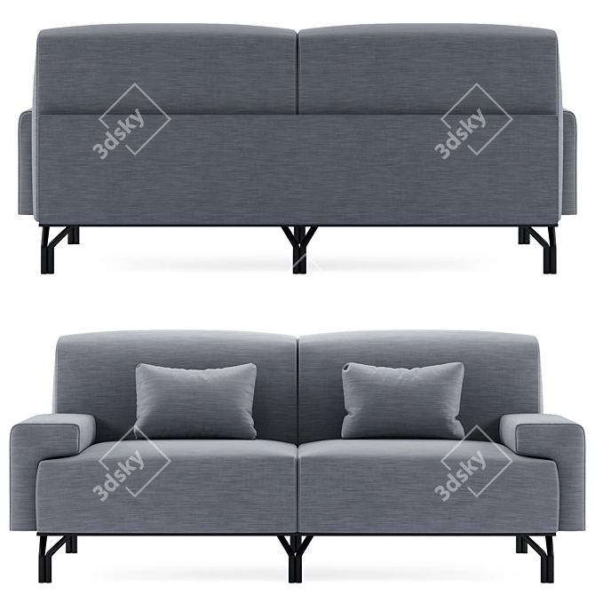 Summit Standard: Sleek and Stylish Sofa 3D model image 2