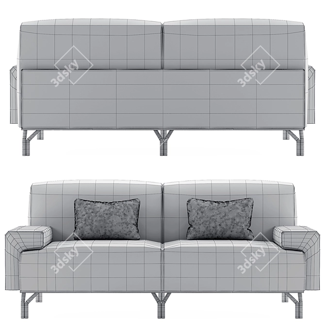 Summit Standard: Sleek and Stylish Sofa 3D model image 3