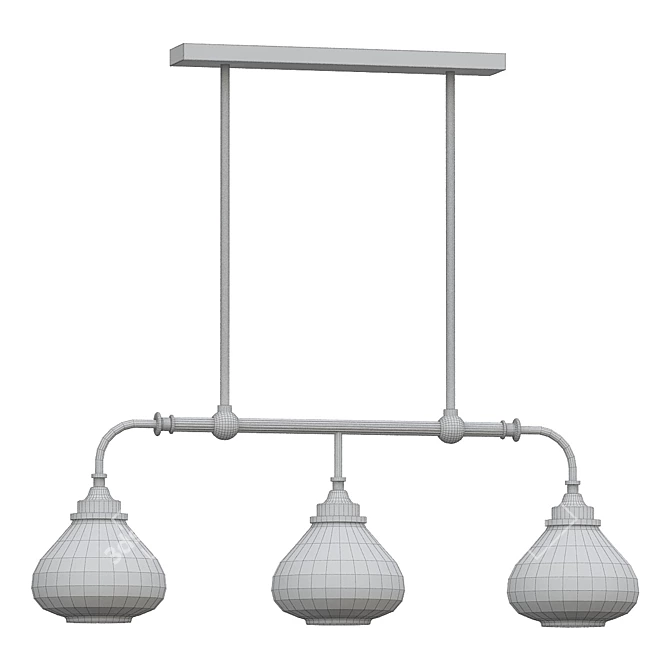 Norwood: Sleek Hanging River Lamp 3D model image 2