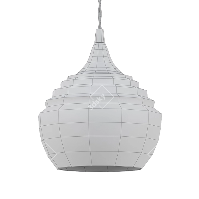 Elegant Glass Pendant Light: 301 Lucent 3D model image 2