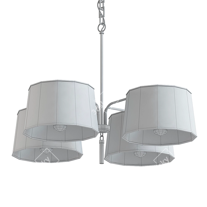 Modern Gideon Quadrant Chandelier 3D model image 2