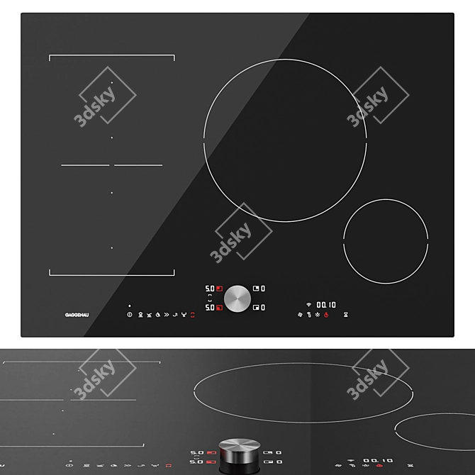 Gaggenau CI272103 | Flex Induction Cooktop 3D model image 2