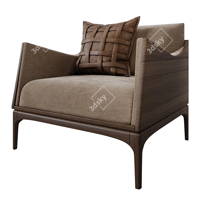 Tynd Unika Armchair and Bench: Stylish and Elegant Seating Solution 3D model image 2