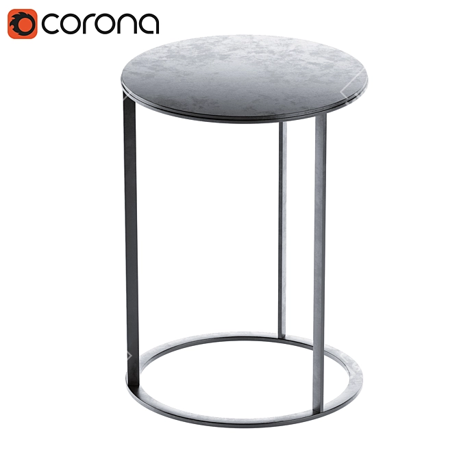 Sleek Frank Small Table: Modern Italian Design 3D model image 2