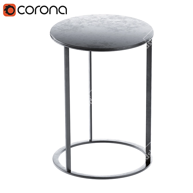 Sleek Frank Small Table: Modern Italian Design 3D model image 3