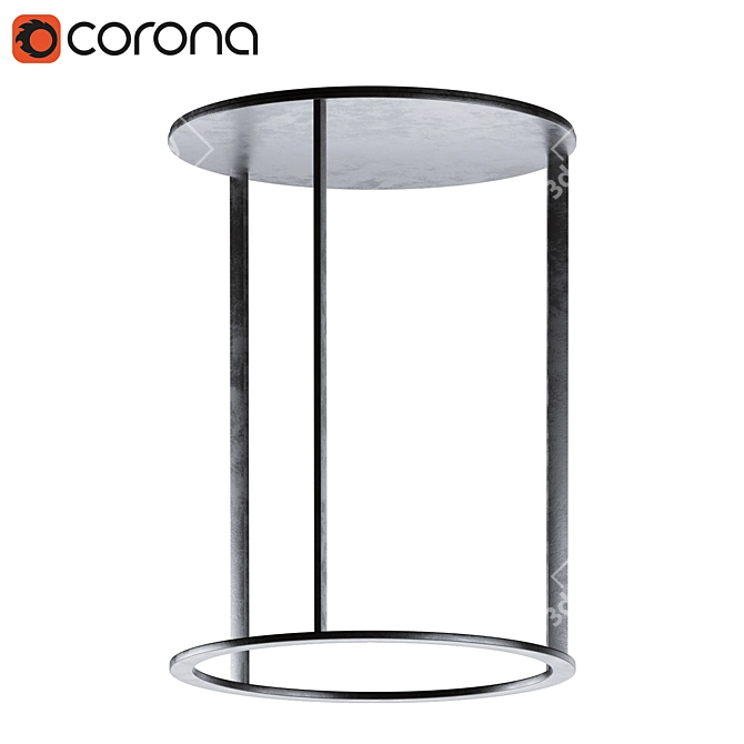 Sleek Frank Small Table: Modern Italian Design 3D model image 6