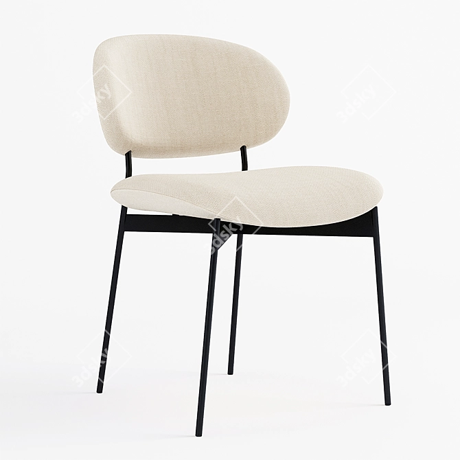 Elegant Luz Chair: Sleek Design & Superior Comfort 3D model image 2