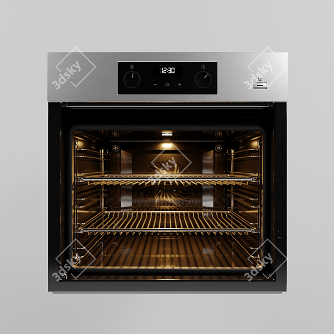 Electric SteamBake: Effortless Cooking with AEG 3D model image 2