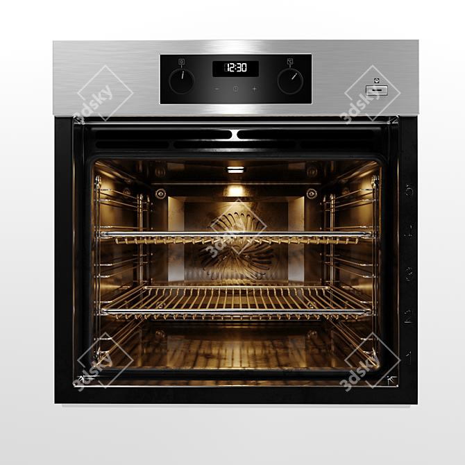 Electric SteamBake: Effortless Cooking with AEG 3D model image 8