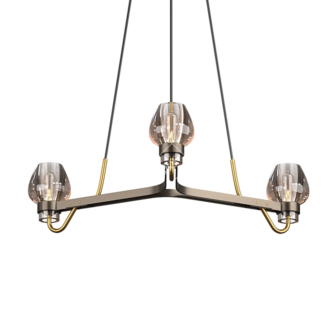 Elegant Montalembert Chandelier 3D model image 2