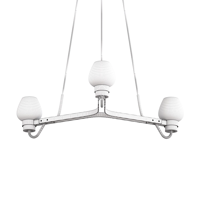 Elegant Montalembert Chandelier 3D model image 3