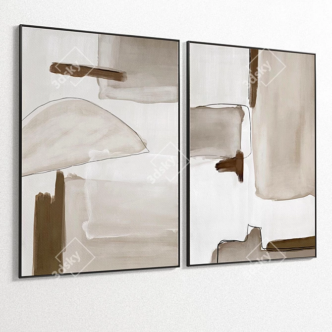 DuoFrame: Plaster Photo - Interior Set 3D model image 3