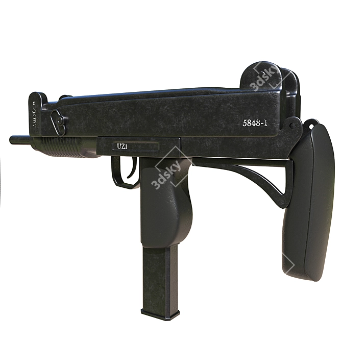 Modern 2016 Uzi 1: Versatile Weapon 3D model image 3