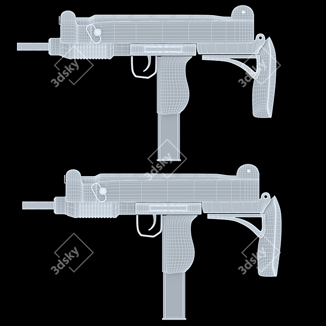 Modern 2016 Uzi 1: Versatile Weapon 3D model image 8