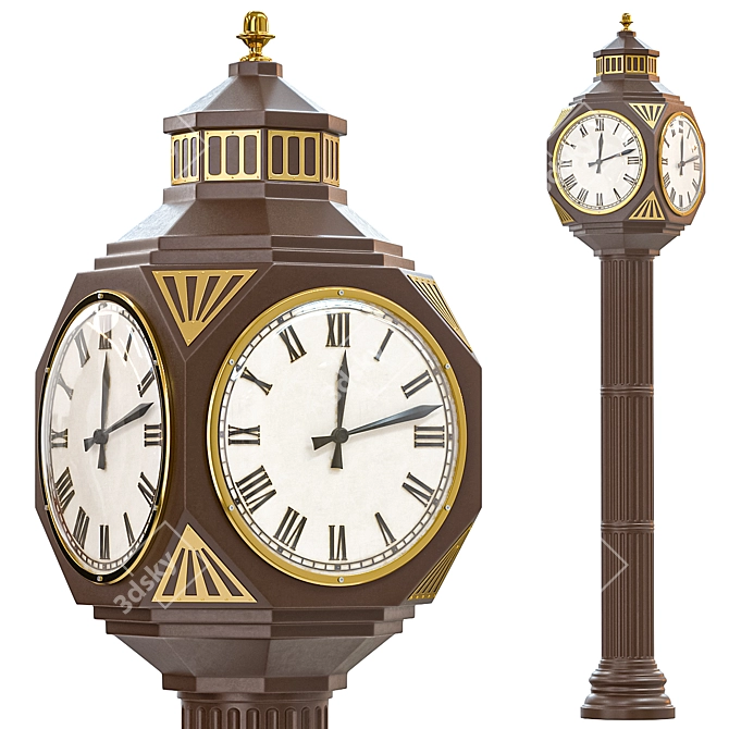 Dassel Street Timepiece 3D model image 1