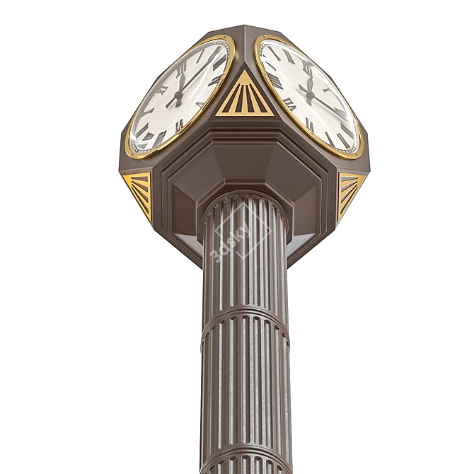 Dassel Street Timepiece 3D model image 2