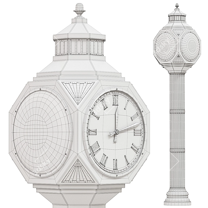 Dassel Street Timepiece 3D model image 7