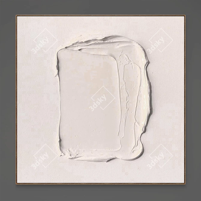 Abstract Plaster Photo Frames 3D model image 2