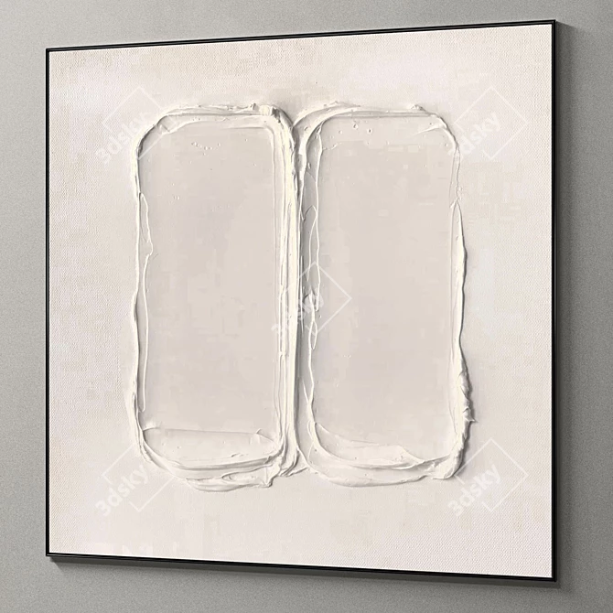 Abstract Plaster Photo Frames 3D model image 6