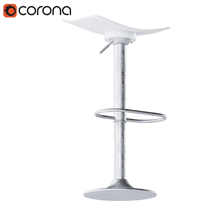 Sleek Torup Bar Stool 3D model image 3