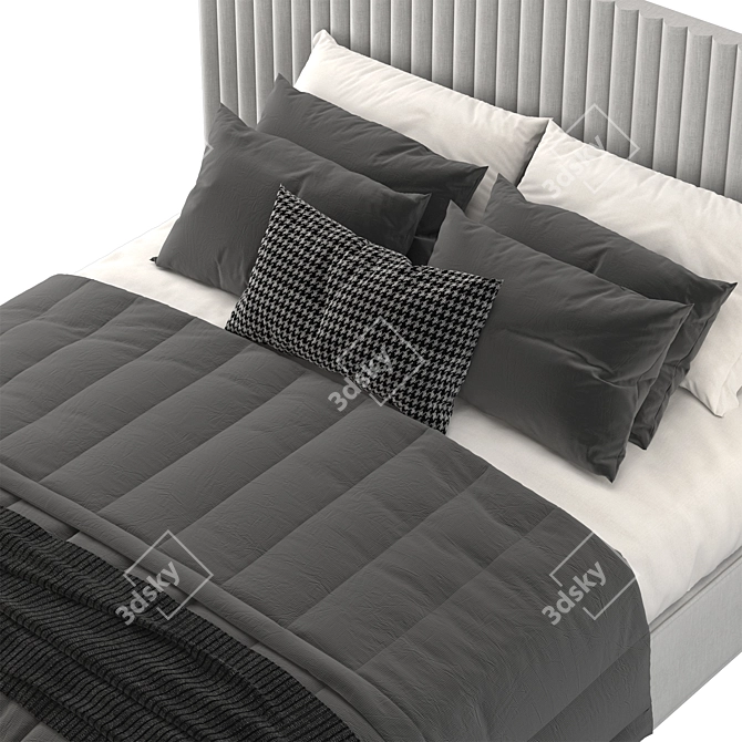 Tuyo Meridian Bed: Sleek and Stylish 3D model image 3