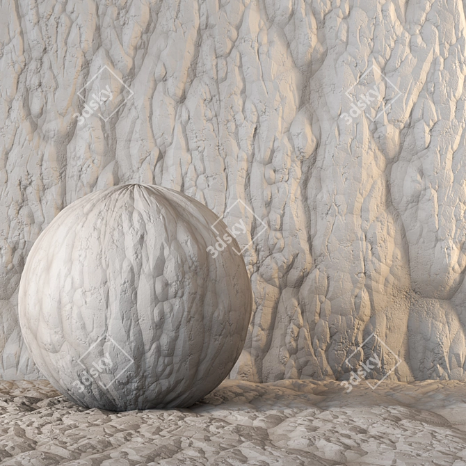 4k Stone Wall Seamless Texture 3D model image 1