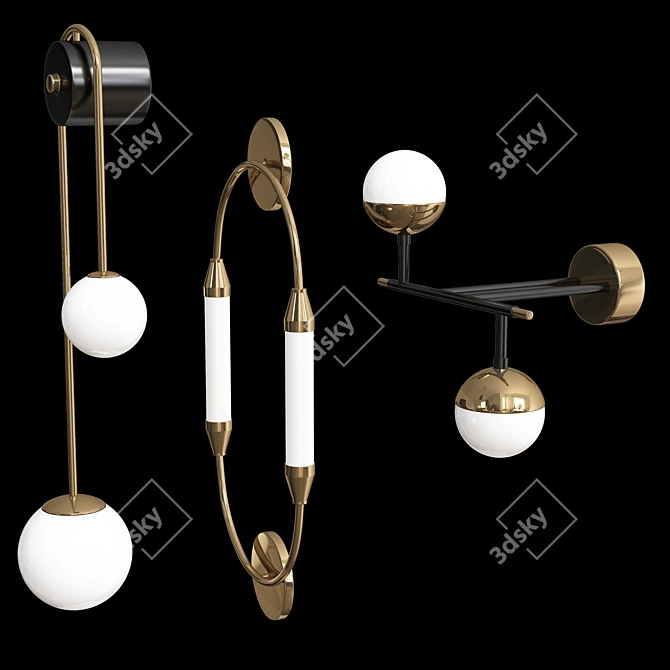 Modern Wall Light Collections 3D model image 4