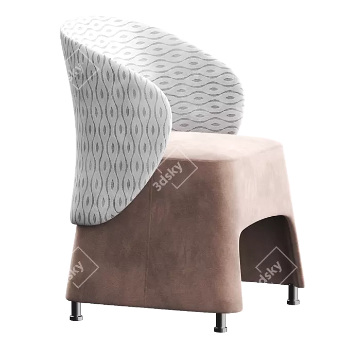 Sesta BLOG Easy Chair: Stylish and Comfortable 3D model image 2