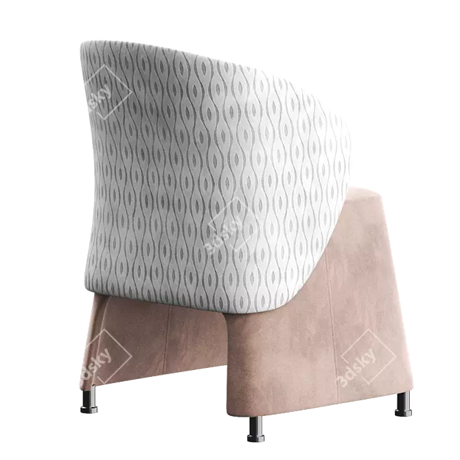 Sesta BLOG Easy Chair: Stylish and Comfortable 3D model image 3