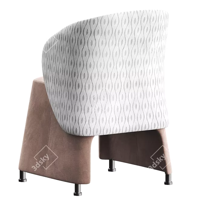 Sesta BLOG Easy Chair: Stylish and Comfortable 3D model image 4