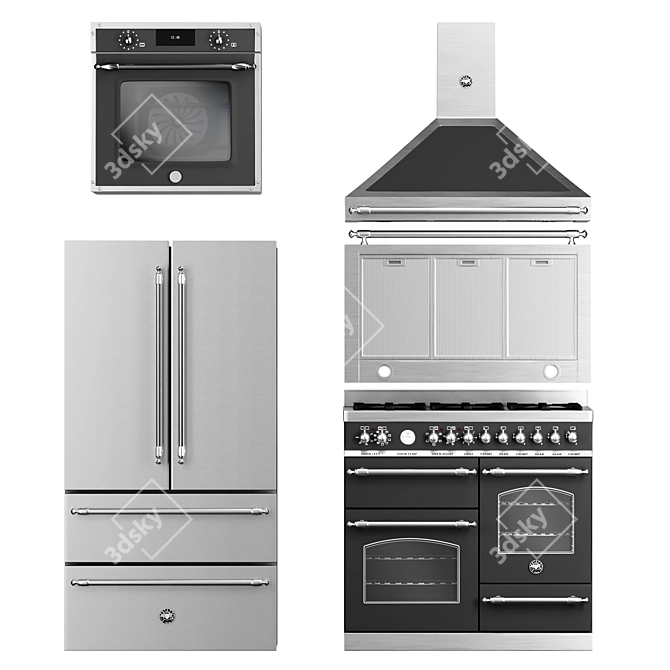 Bertazzoni Heritage Kitchen Set 3D model image 1