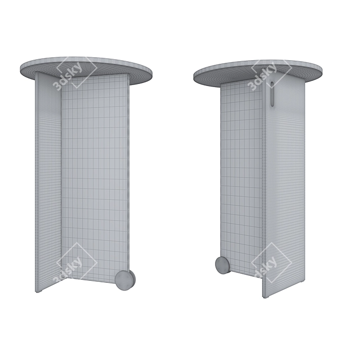 Sleek Design Temp Table 3D model image 2