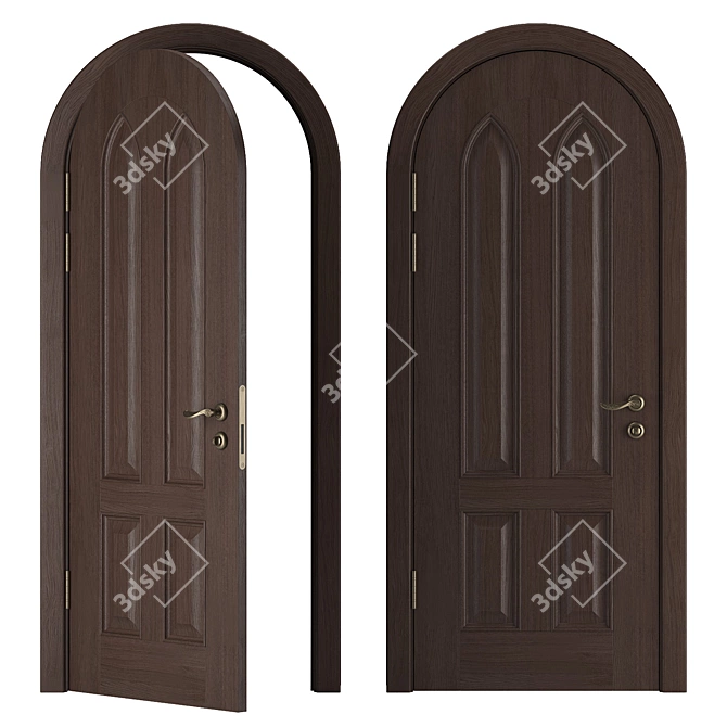 Elegant Arch Door Collection 3D model image 3