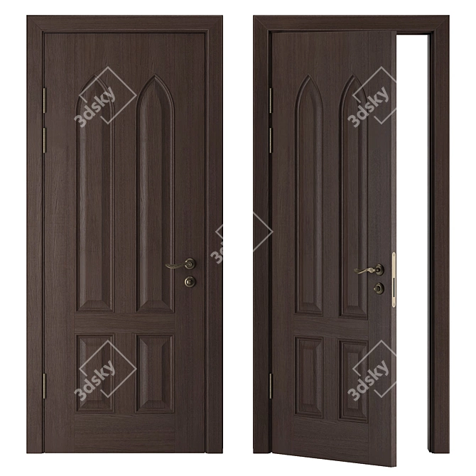 Elegant Arch Door Collection 3D model image 4