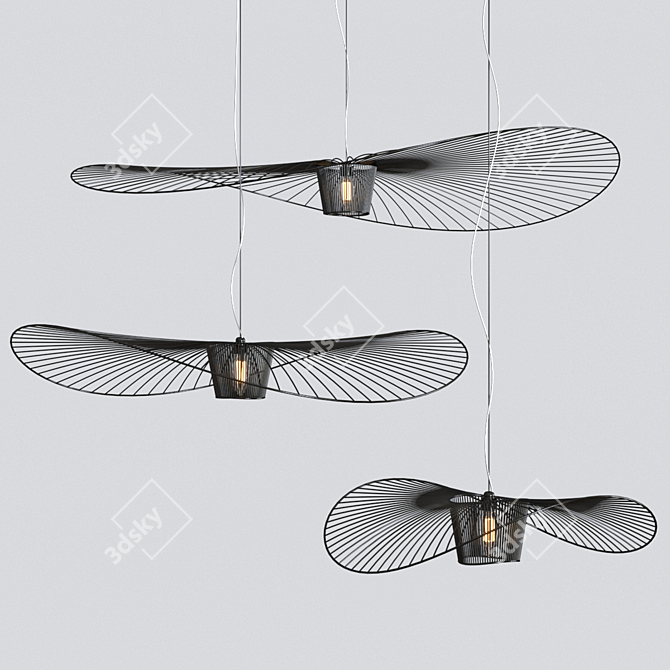 Versatile Vertigo Pendant Lights 3D model image 3