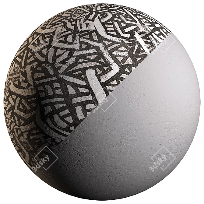 Spherical Abstract Wall Texture 3D model image 4