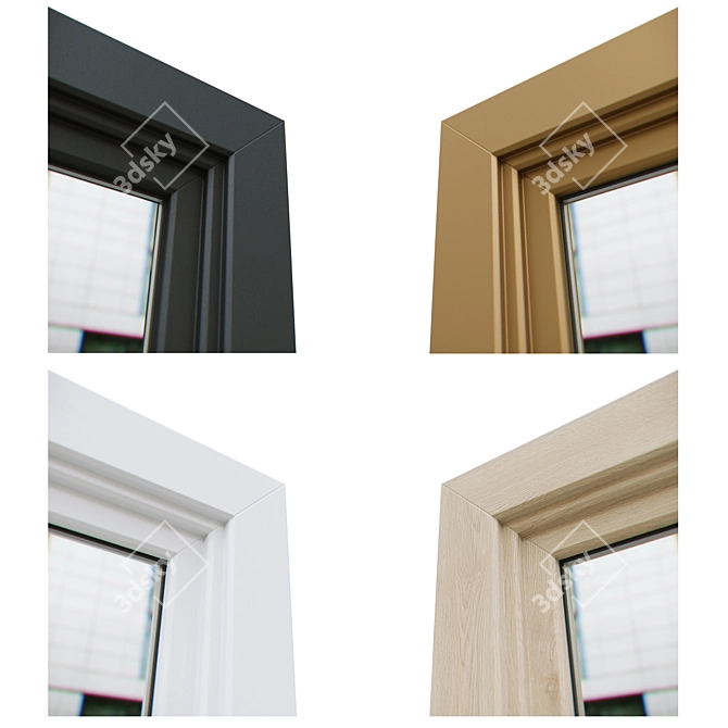 Optimized Exterior Windows v.08 [Pack] 3D model image 3