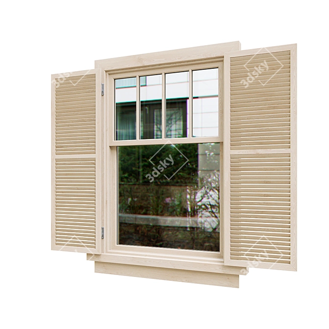 Title: Optimized Exterior Windows Pack 3D model image 12