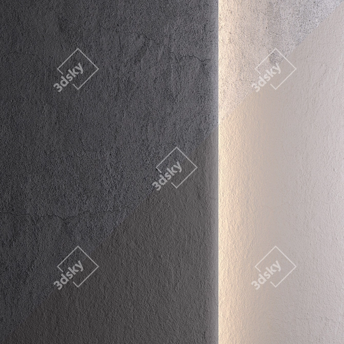 Corona Concrete Wall Texture 3D model image 2