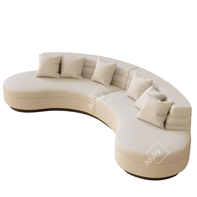 Elegant Lennox Sofa: Stylish Comfort 3D model image 2