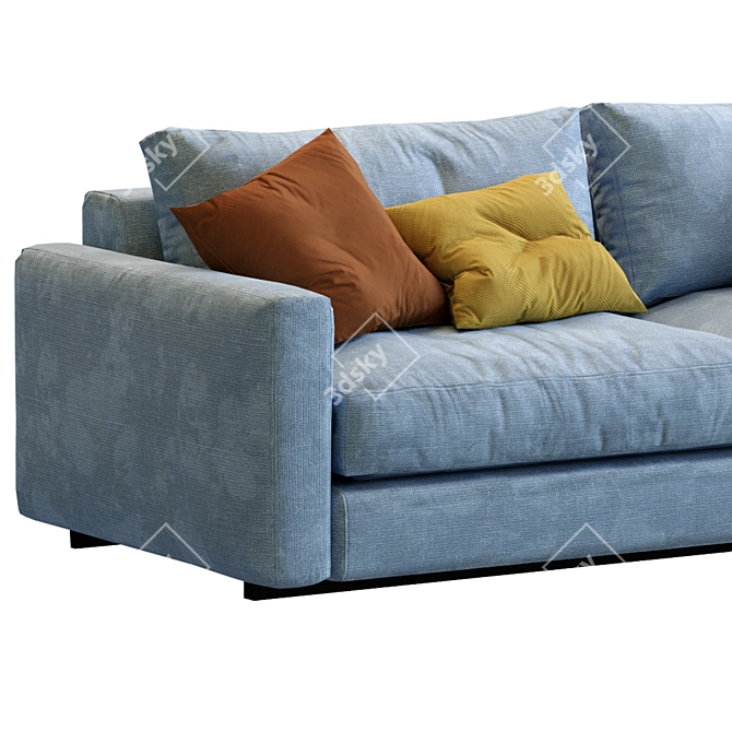 Ferlea Low-Poly Sofa: Minimalist Comfort 3D model image 6