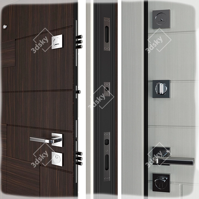 Etalon Favorit Metal Entrance Door 3D model image 2