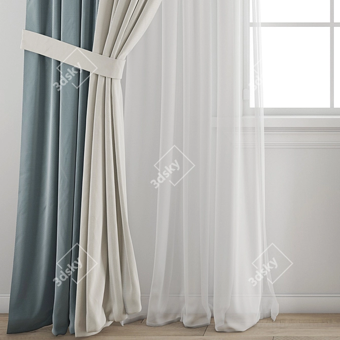 Poly Curtain: High-Quality Model 3D model image 7