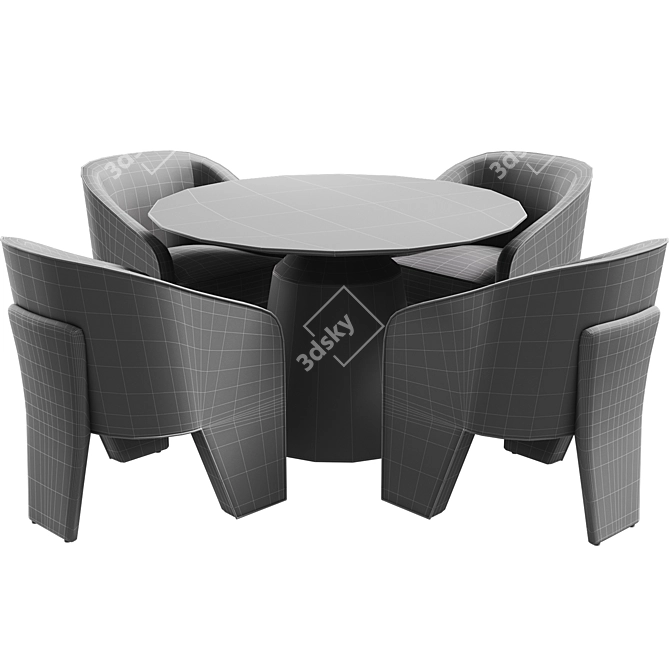  Pronard Cosmo + VASSALLO: Stylish Dining Set 3D model image 6