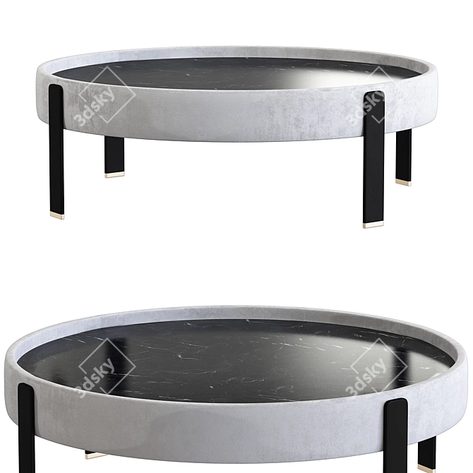 Sleek Modern Kean Coffee Table 3D model image 1